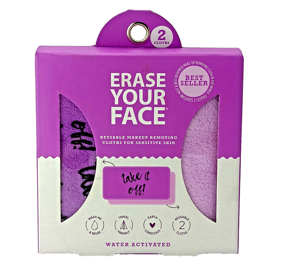 Reusable Makeup Removing Cloths for Sensitive Skin - 2 Pack