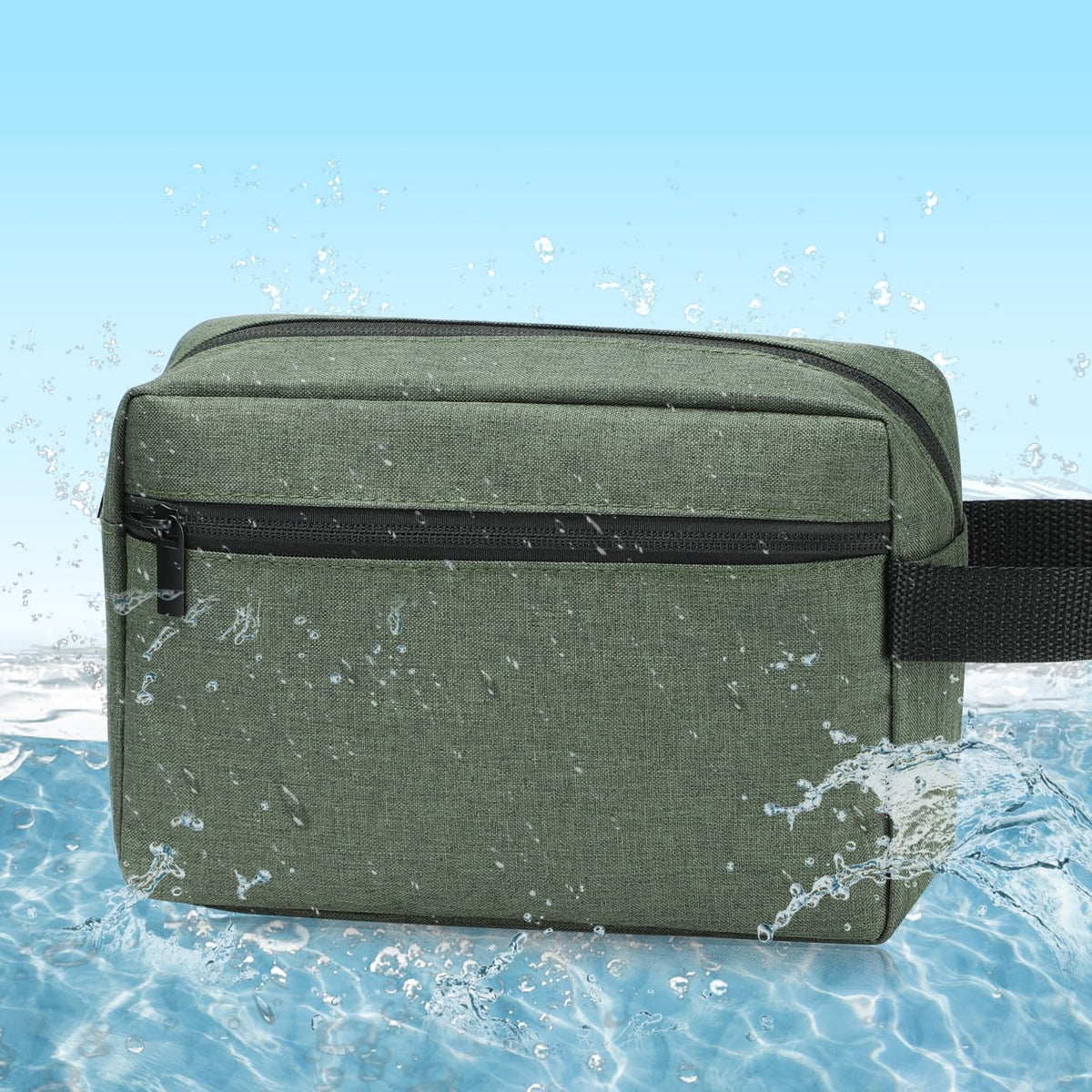 Men's Travel Toiletry Bag Waterproof Organizer for Shaving & Personal Care