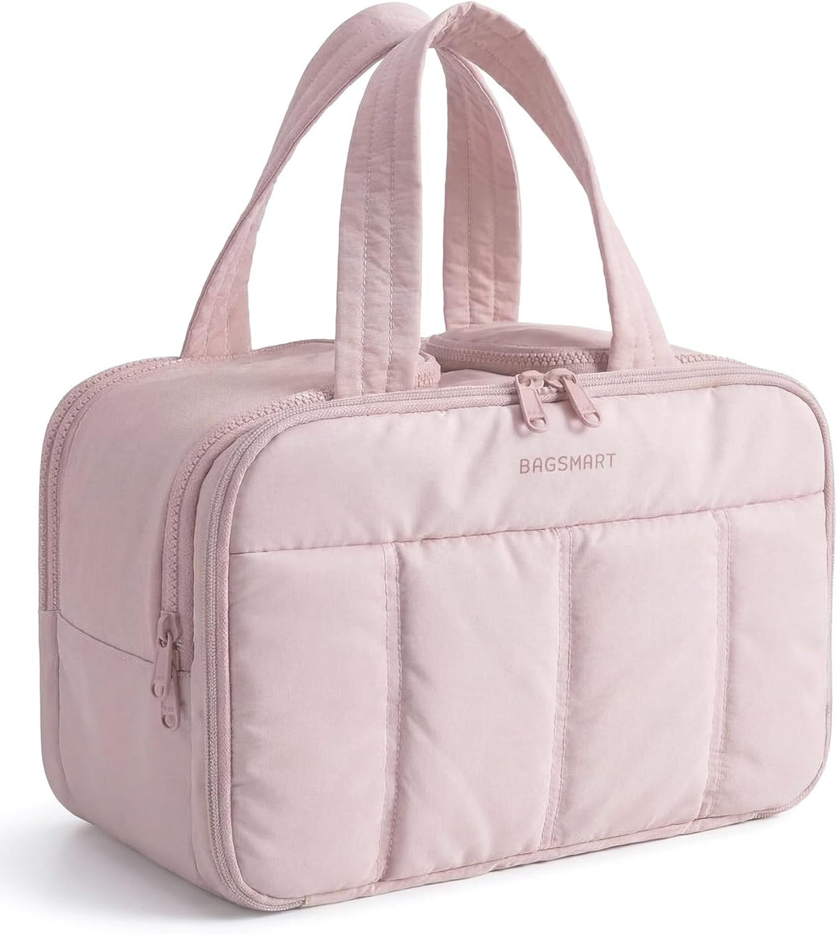 Large Travel Toiletry Bag for Women - Puffy Organizer with Handle
