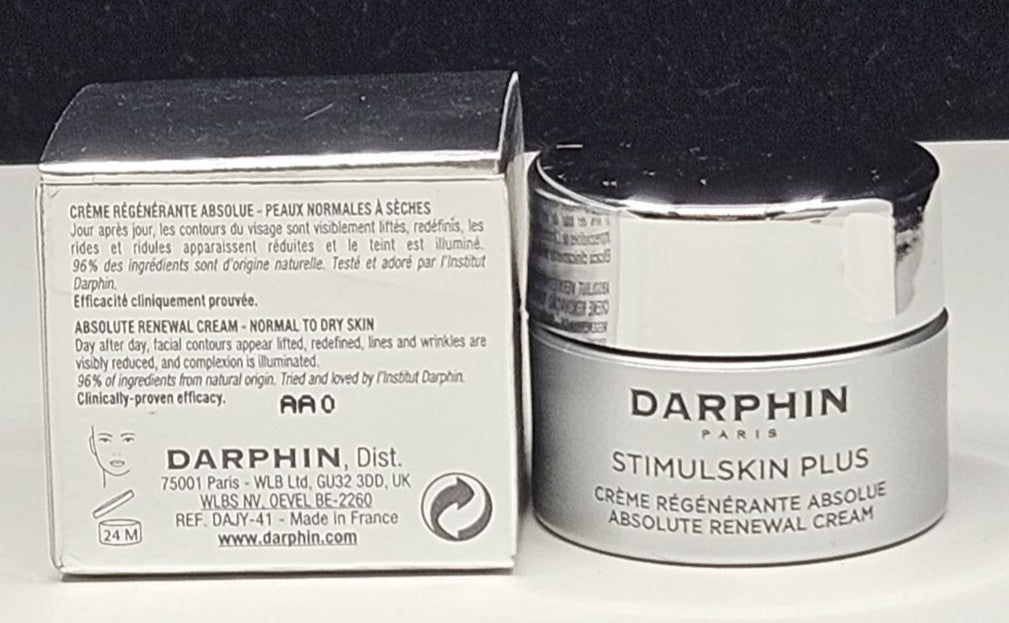 Darphin Stimulskin Plus Absolute Renewal Cream 0.17oz - New in Box