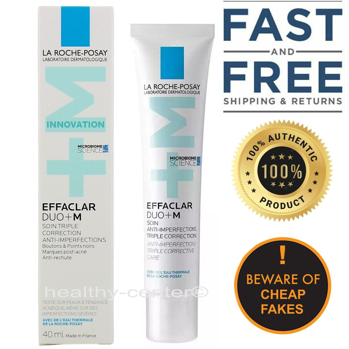 Acne Treatment Face Cream for Blemishes & Blackheads 40ml - Anti-Imperfection Moisturizer