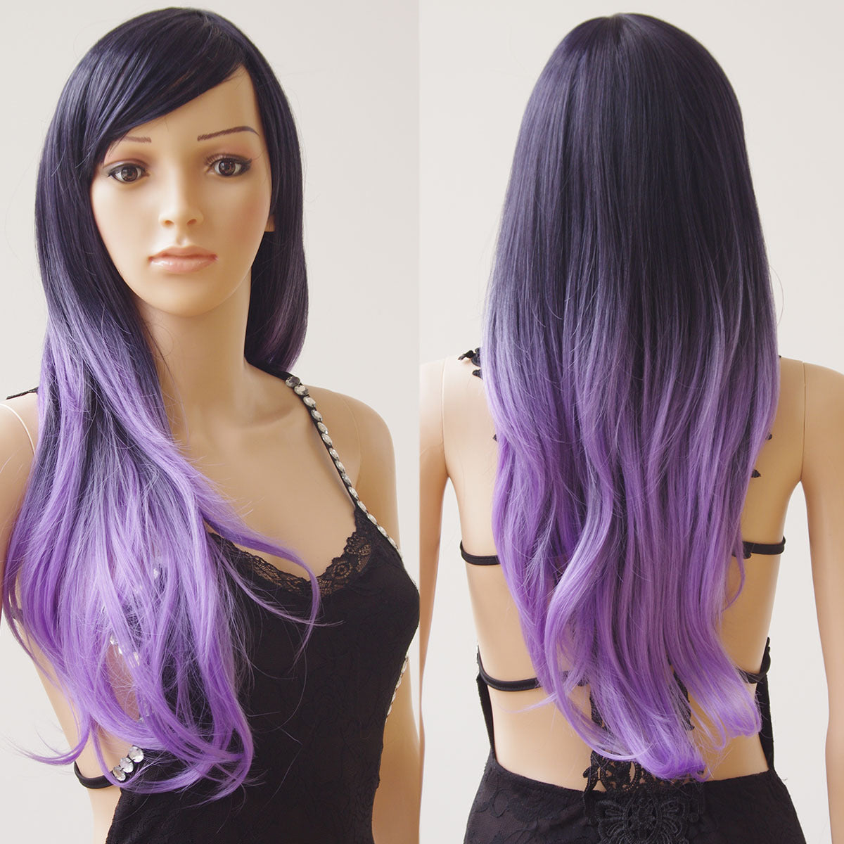Long Ombre Wigs - Heat Resistant Synthetic Hair, Thick Full Wigs