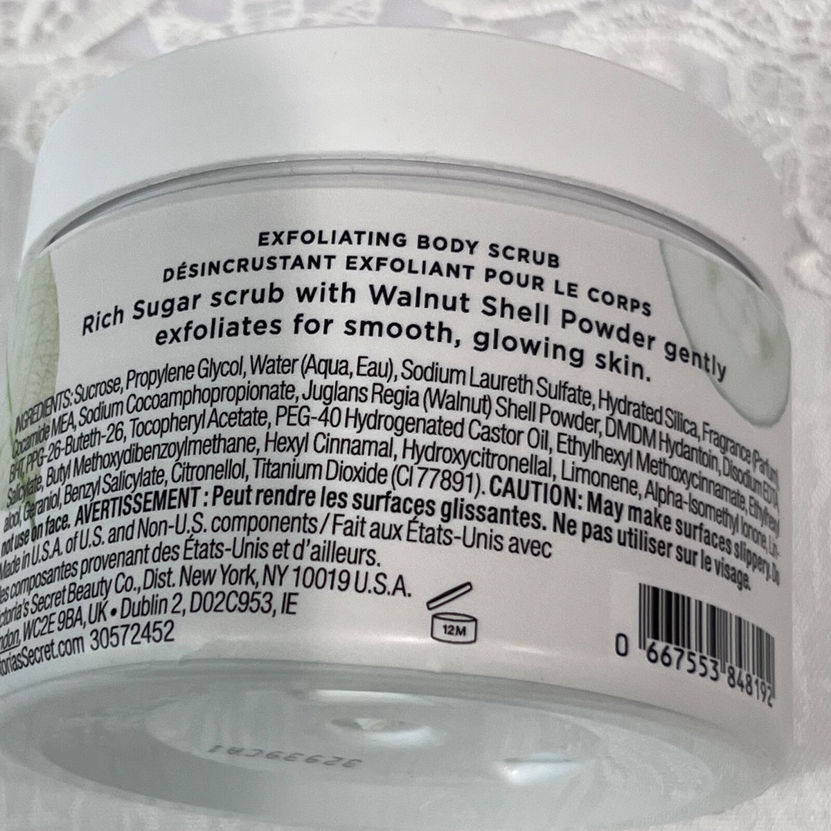 Victoria's Secret Cucumber & Green Tea Refresh Sugar Exfoliating Body