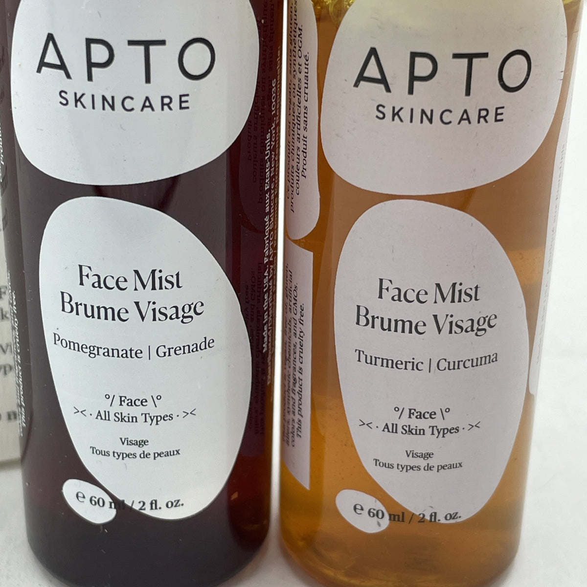 Apto Skincare Summer Mist Set Turmeric & Pomegranate Face Setting Spray