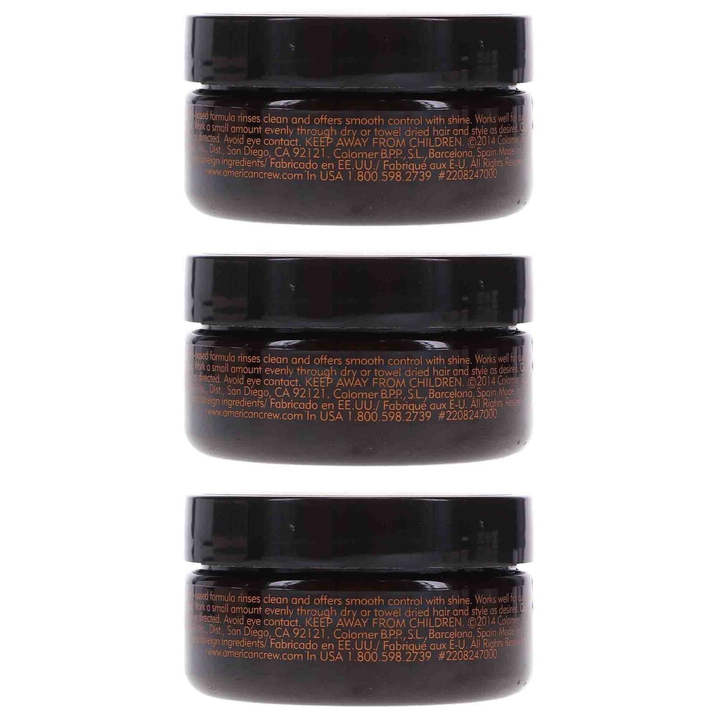 American Crew Pomade 1.75 oz 3 Pack - Hair Styling Gel for Flexibility & Shine