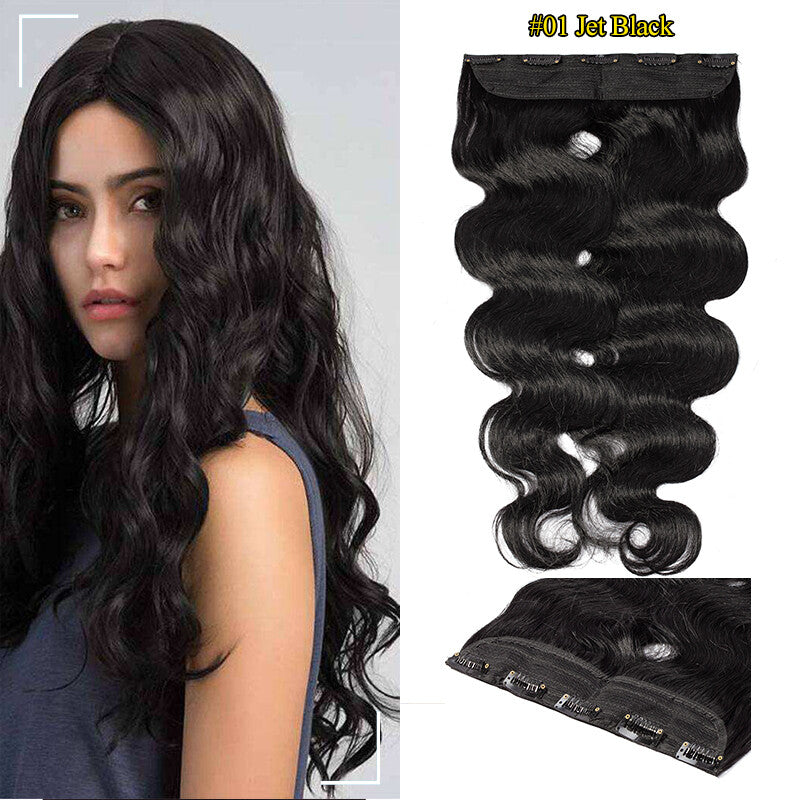 Thick Clip-In Hair Extensions 100% Remy Human Hair Full Head Blonde