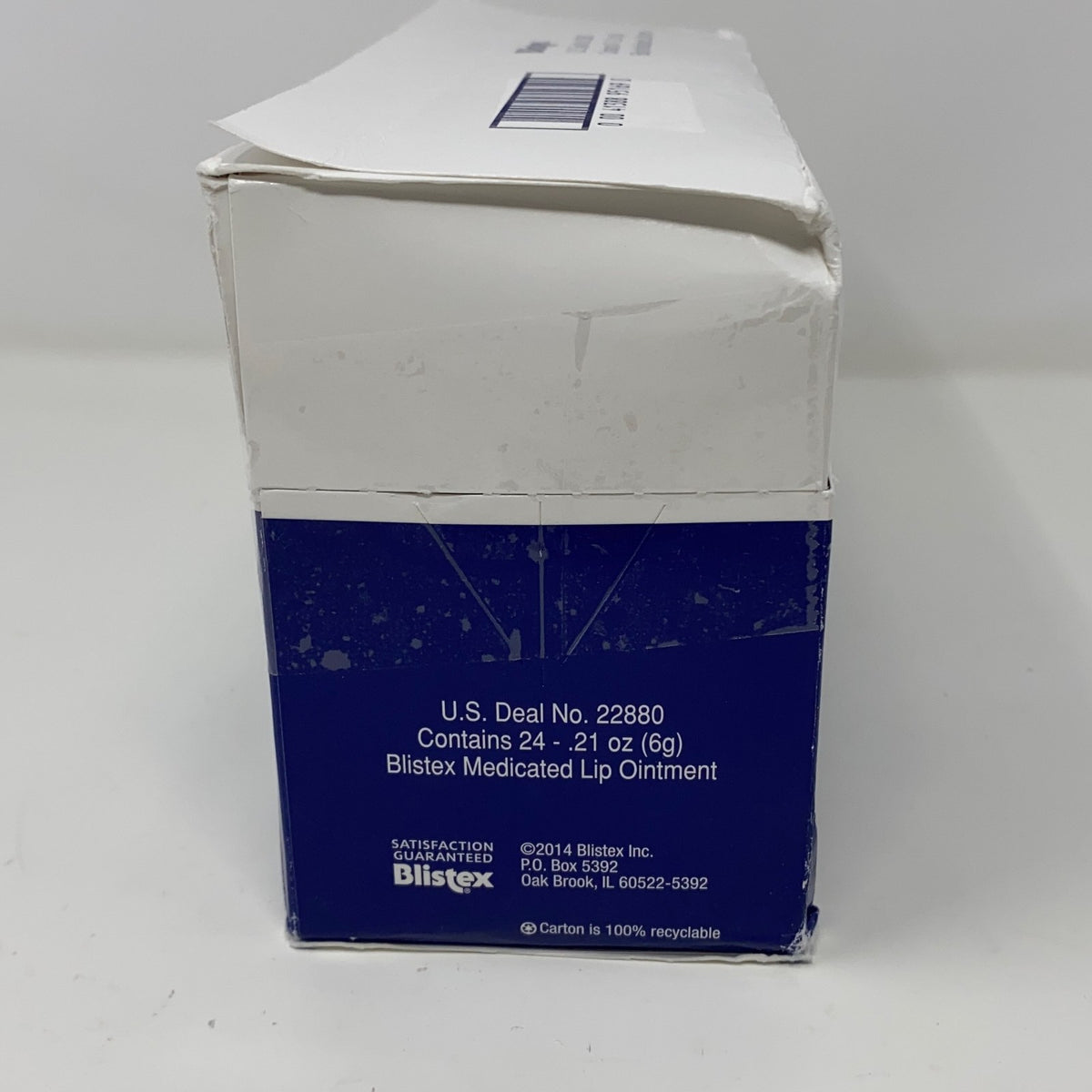 Medicated Lip Ointment Tubes - 24 Pack, 0.21oz each, White