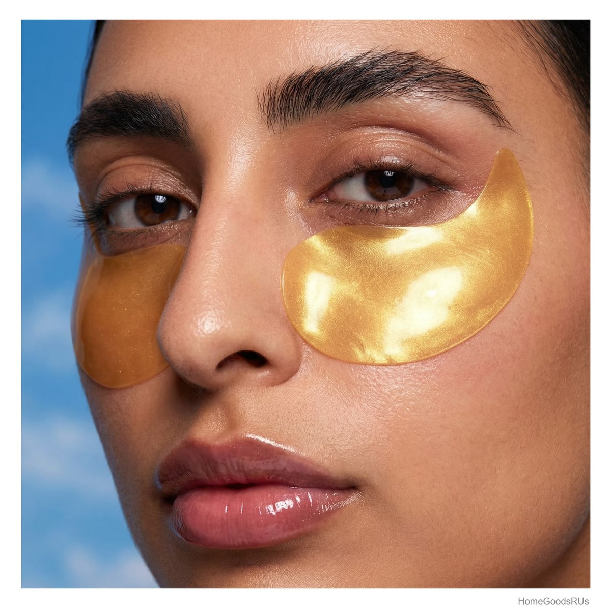 Hydrogel Eye Pads for Puffy Eyes Dark Circles Caffeine Aloe Vera 16 Pairs 4 Pack