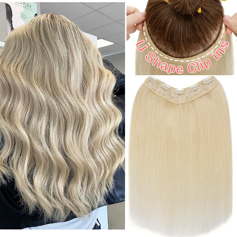 Full Head Clip-In Human Hair Extensions Thick Weft 100g - Multiple Colors & Lengths