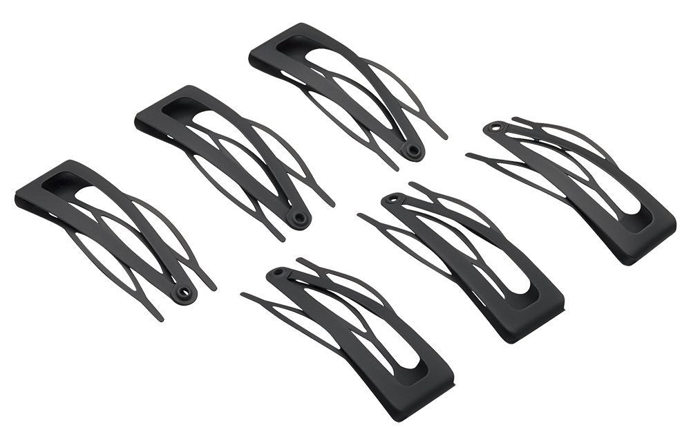 REVLON Double Grip Hair Clips, 6 Count (Pack of 1), Black