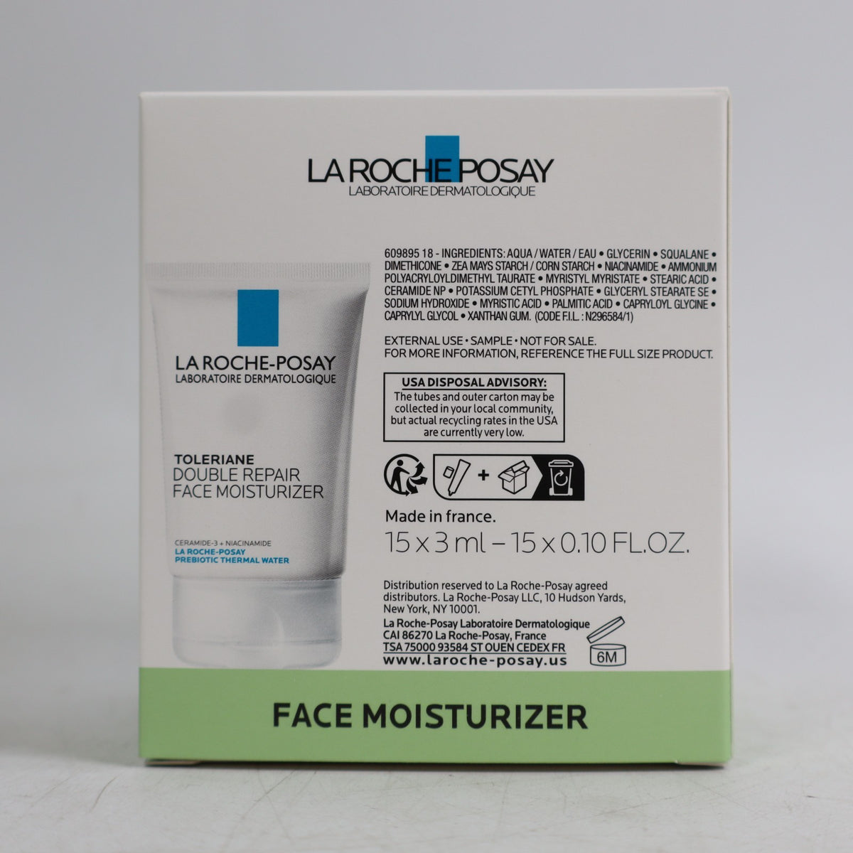 Toleriane Double Repair Face Moisturizer 0.1 oz - 15 Pack Mini