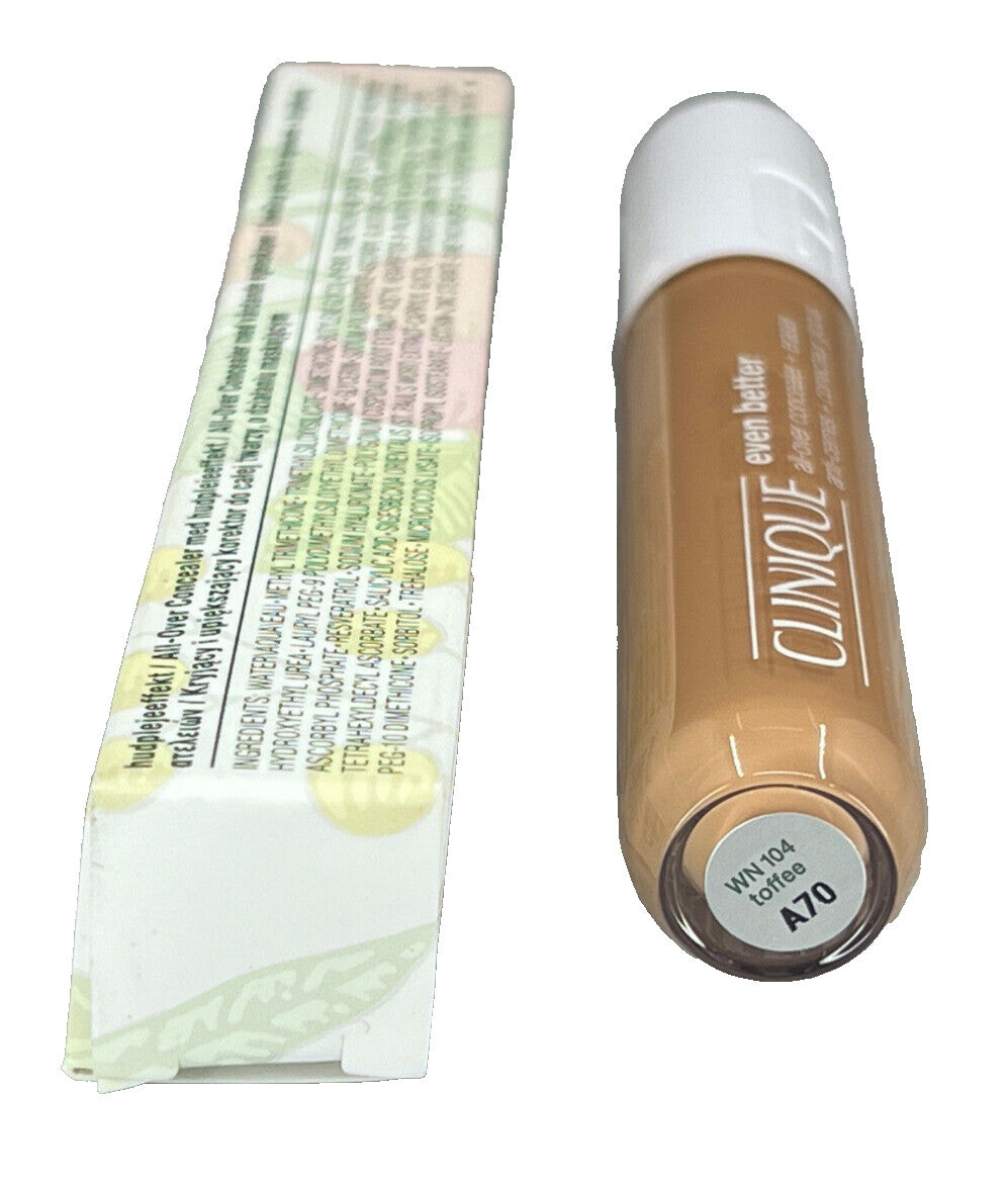 Clinique All Over Concealer + Eraser WN 104 Toffee 0.2 oz - Flawless Coverage