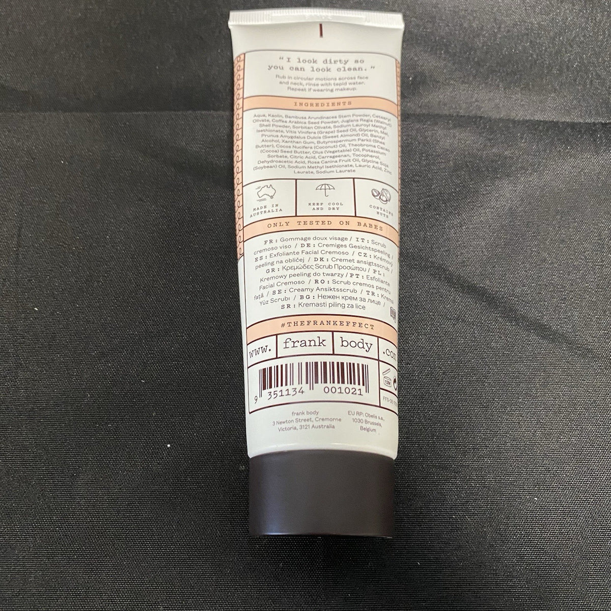 Frank Body Creamy Face Scrub Gentle 125ml *NIB