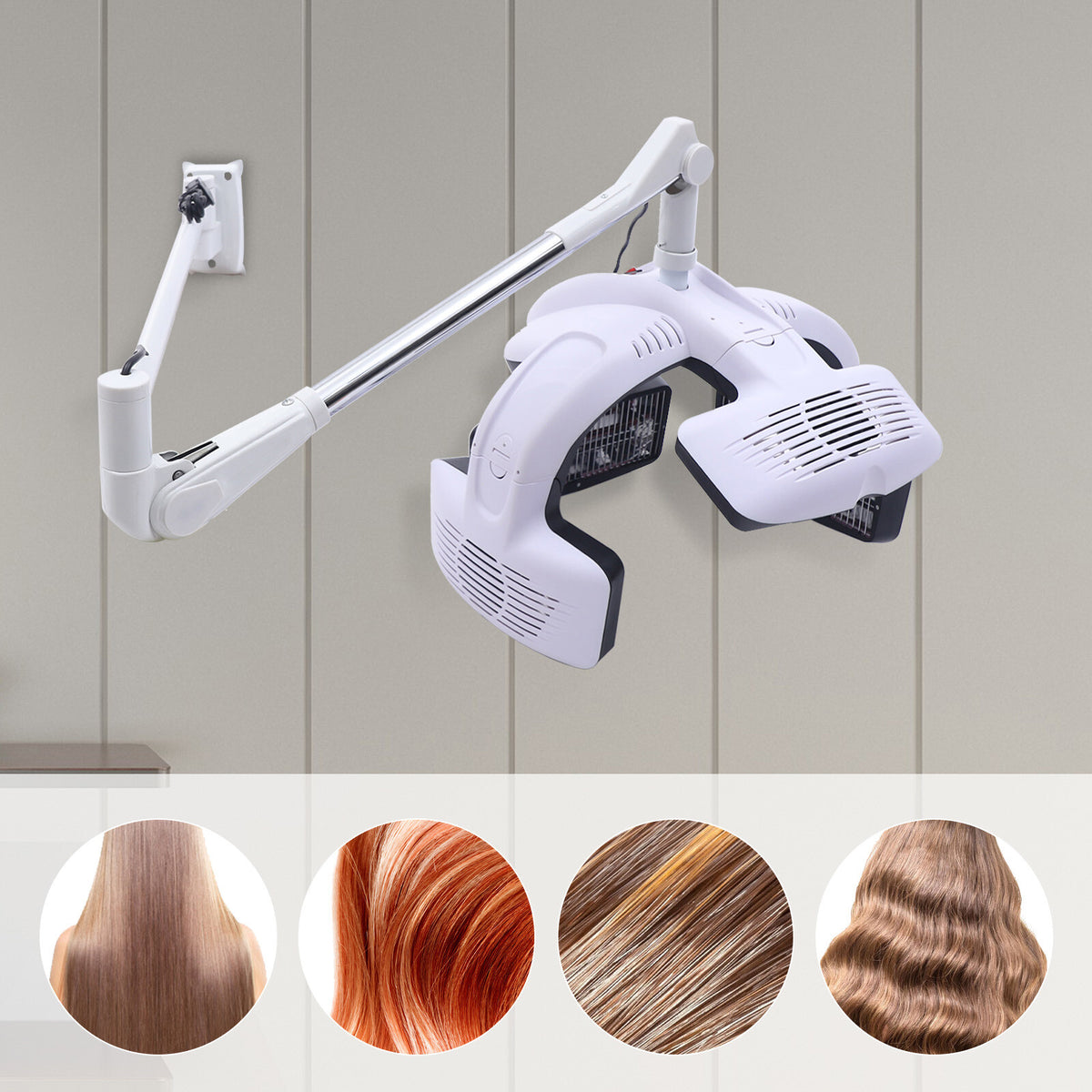 1250W Wall Mount Infrared Hair Dryer for Salon Hair Care and Styling
