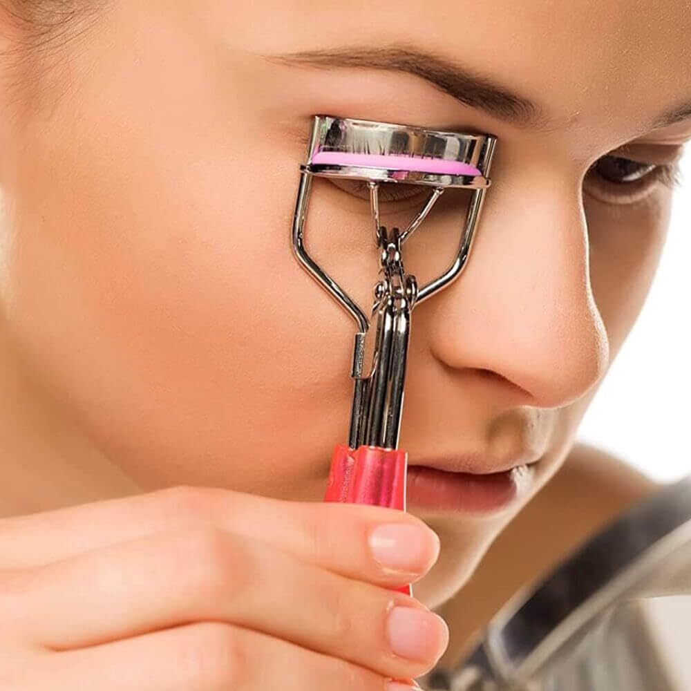 80 Pcs Silicone Eyelash Curler Refills with Storage Box - Elastic & Compatible