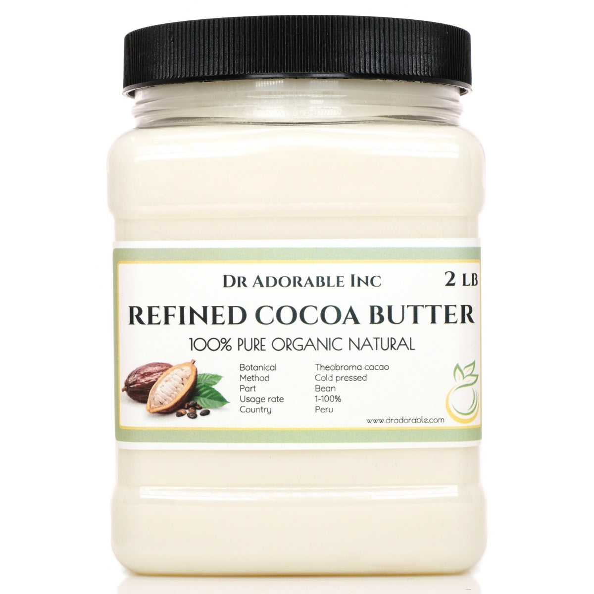 Pure Organic Cocoa Butter - Natural Skin Care