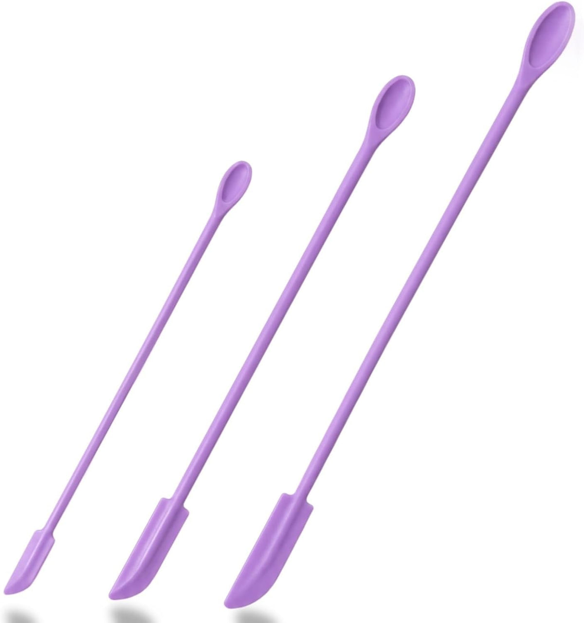 Silicone Makeup Spatula Set 3PCS - Cosmetic & Skincare Scraper Tools