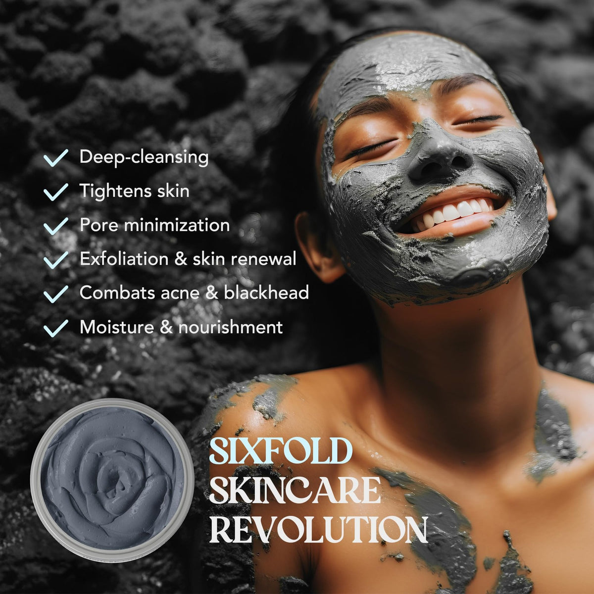 Dead Sea Mud Mask for Face & Body – 10.58 oz