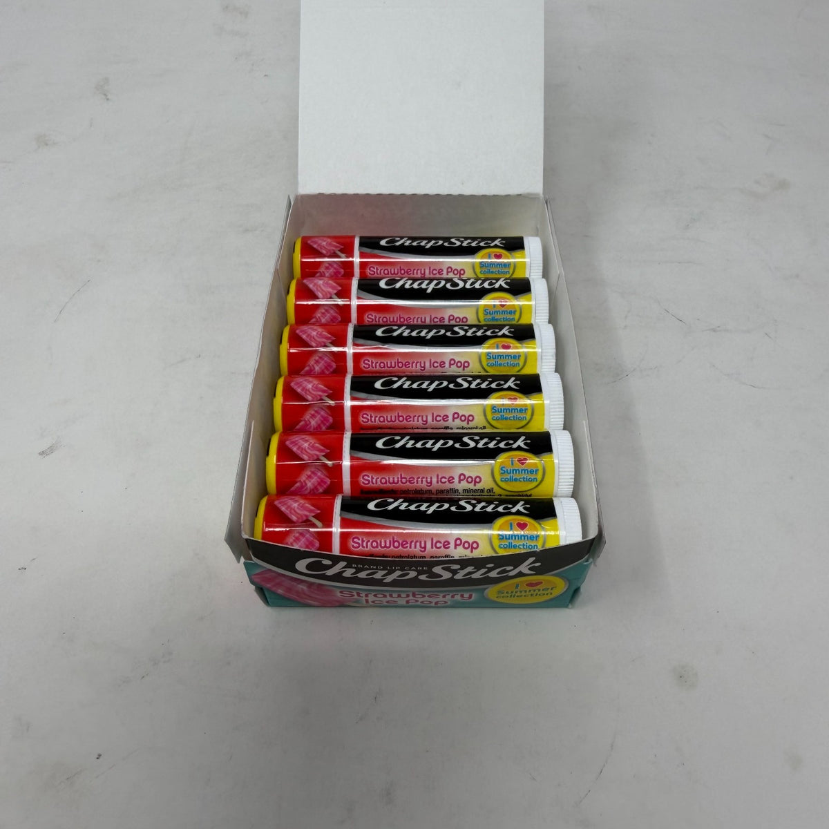 12 Pack Lip Balm Set - Strawberry Ice Pop Moisturizing Lip Care