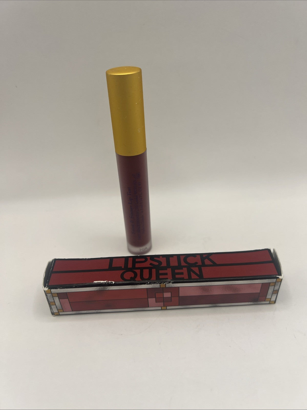 Long-Wear Deep Red Lip Tint Lipstick - Buildable, Non-Drying, 0.14oz