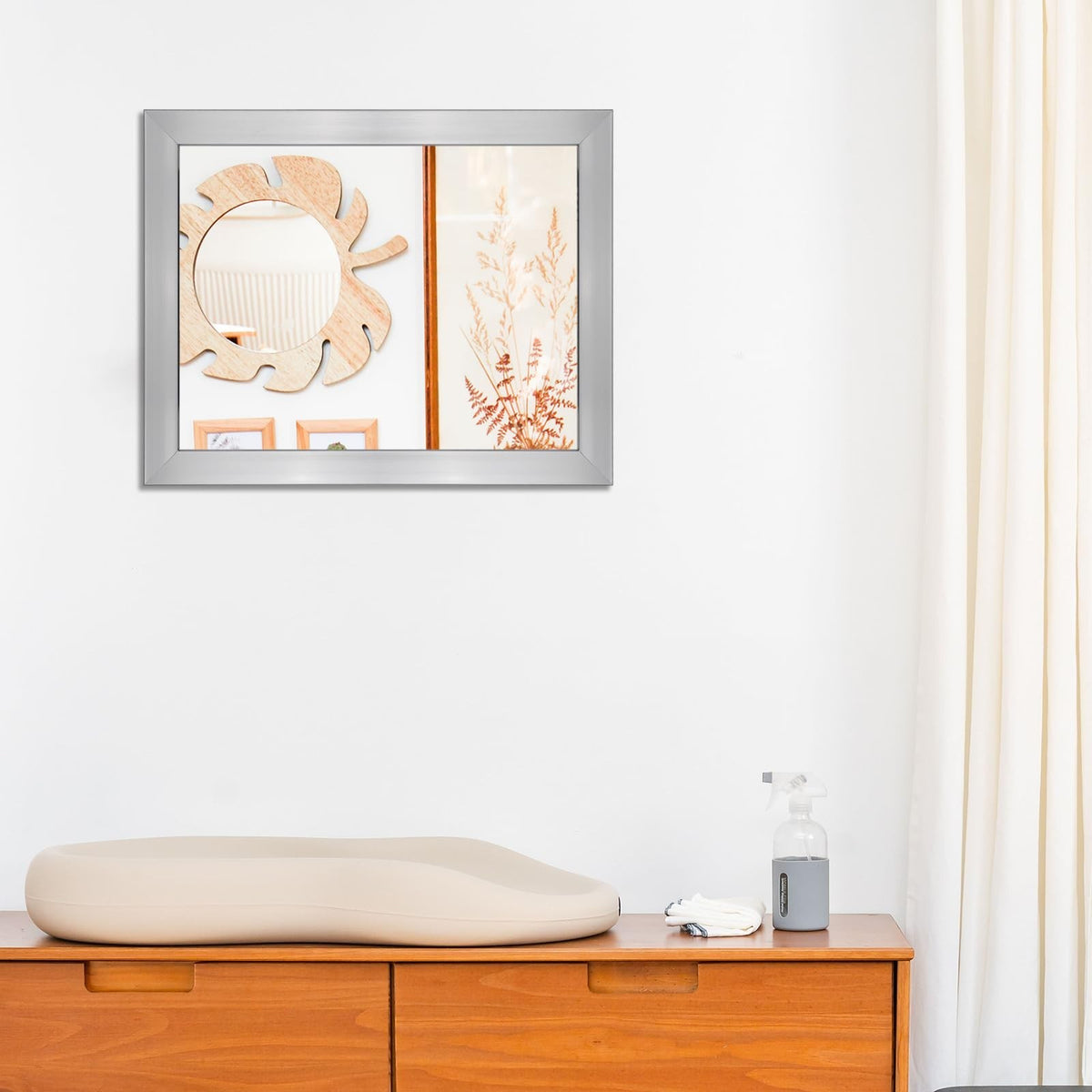 16x20 Inch Rectangular Wall Mirror for Bathroom Bedroom Entryway Modern Frame