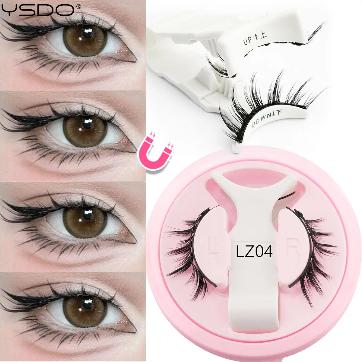 Magnetic 3D Mink Eyelash Kit - Reusable False Lash Set for Natural Look