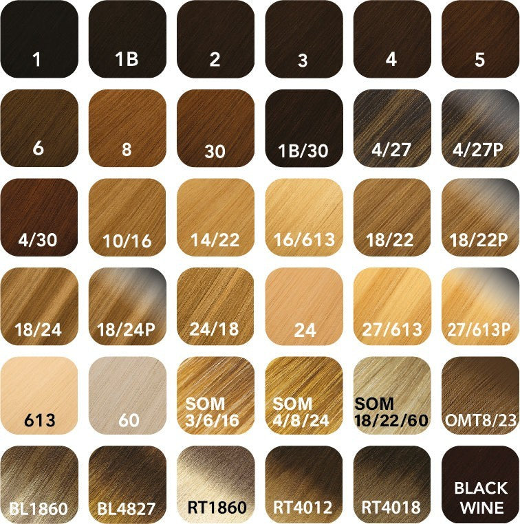 Remy Human Hair Extensions 14 Inch Multi-Tonal Tape-In 24/18 Color