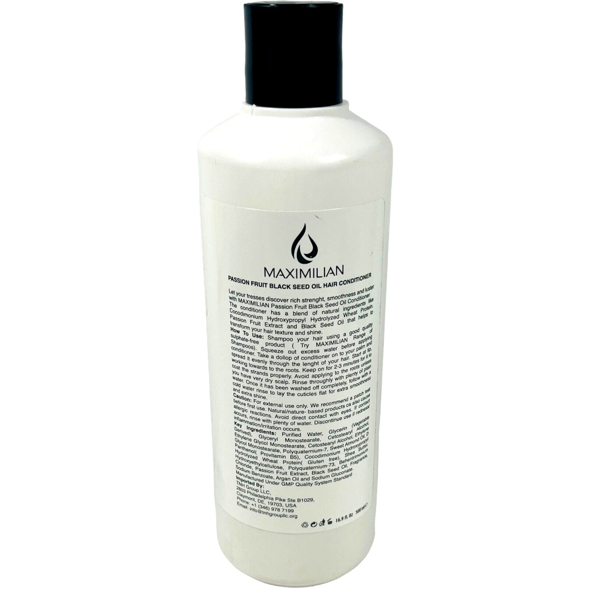 Passion Fruit Black Seed Oil Hair Conditioner 16.9 Fl Oz - Nourishing Treatment