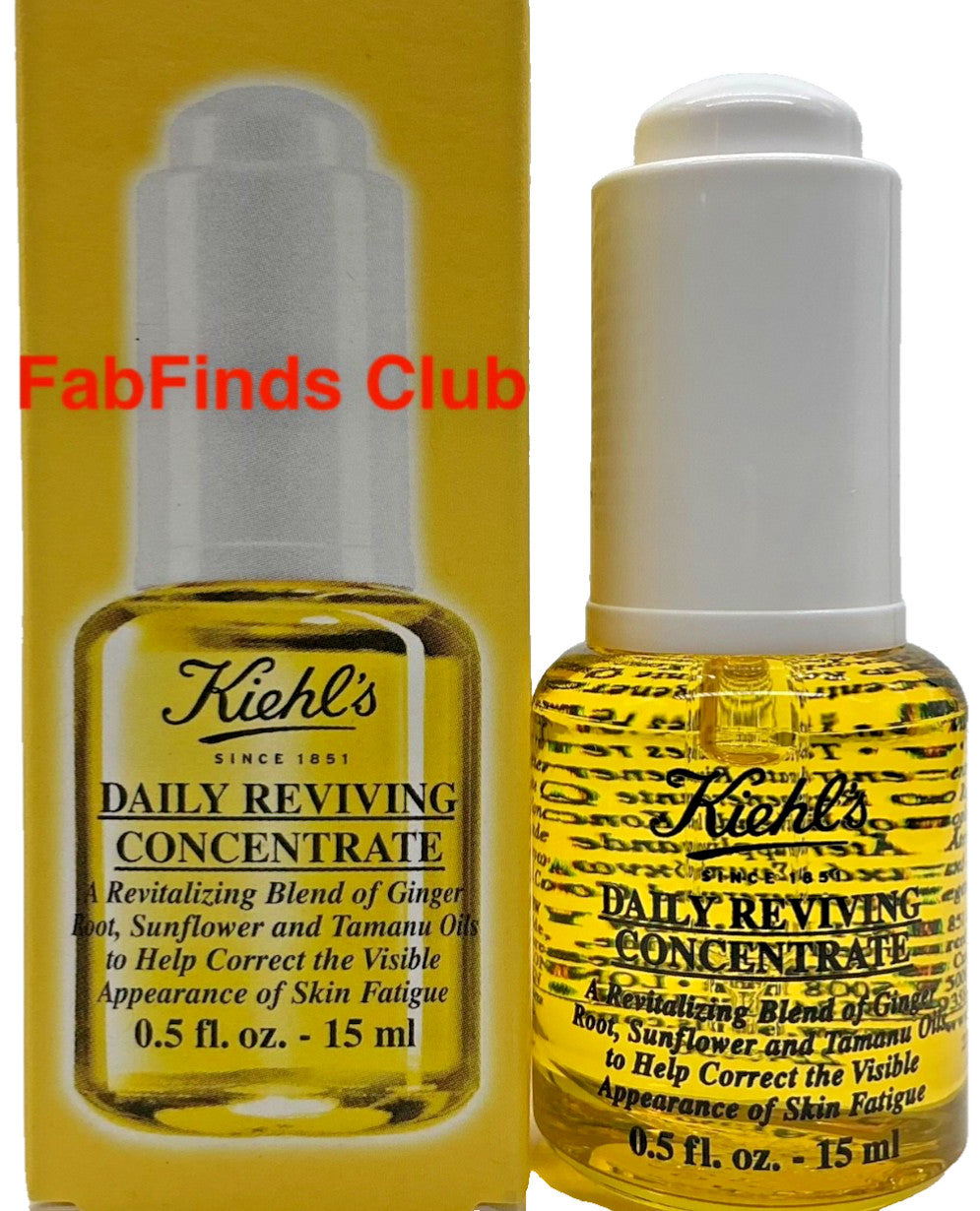 Kiehl’s Daily Reviving Concentrate Oil - Travel Size Skin Care, 0.5oz