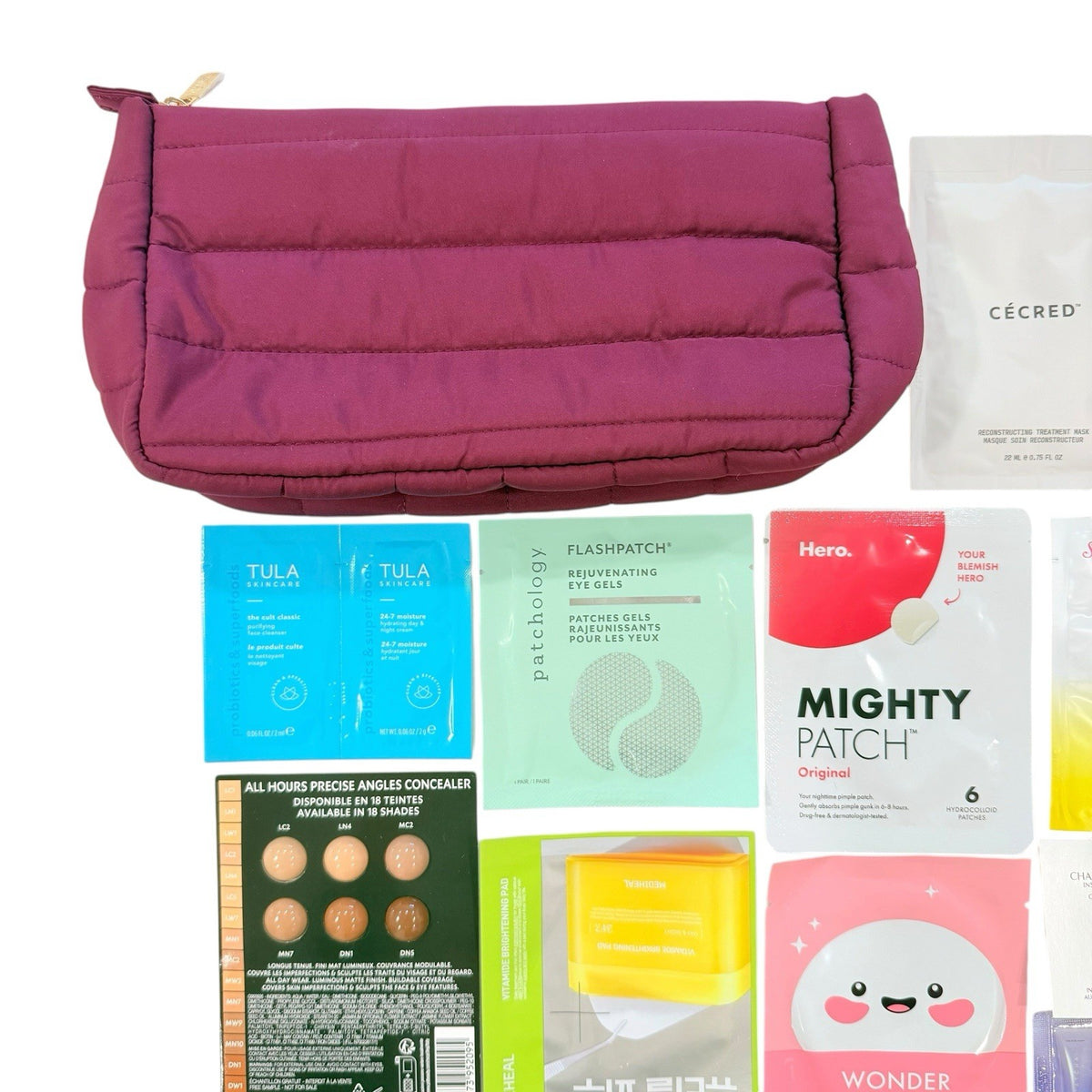 Ulta Beauty 28-Piece Sample Gift Set with Makeup, Skincare & Travel Bag