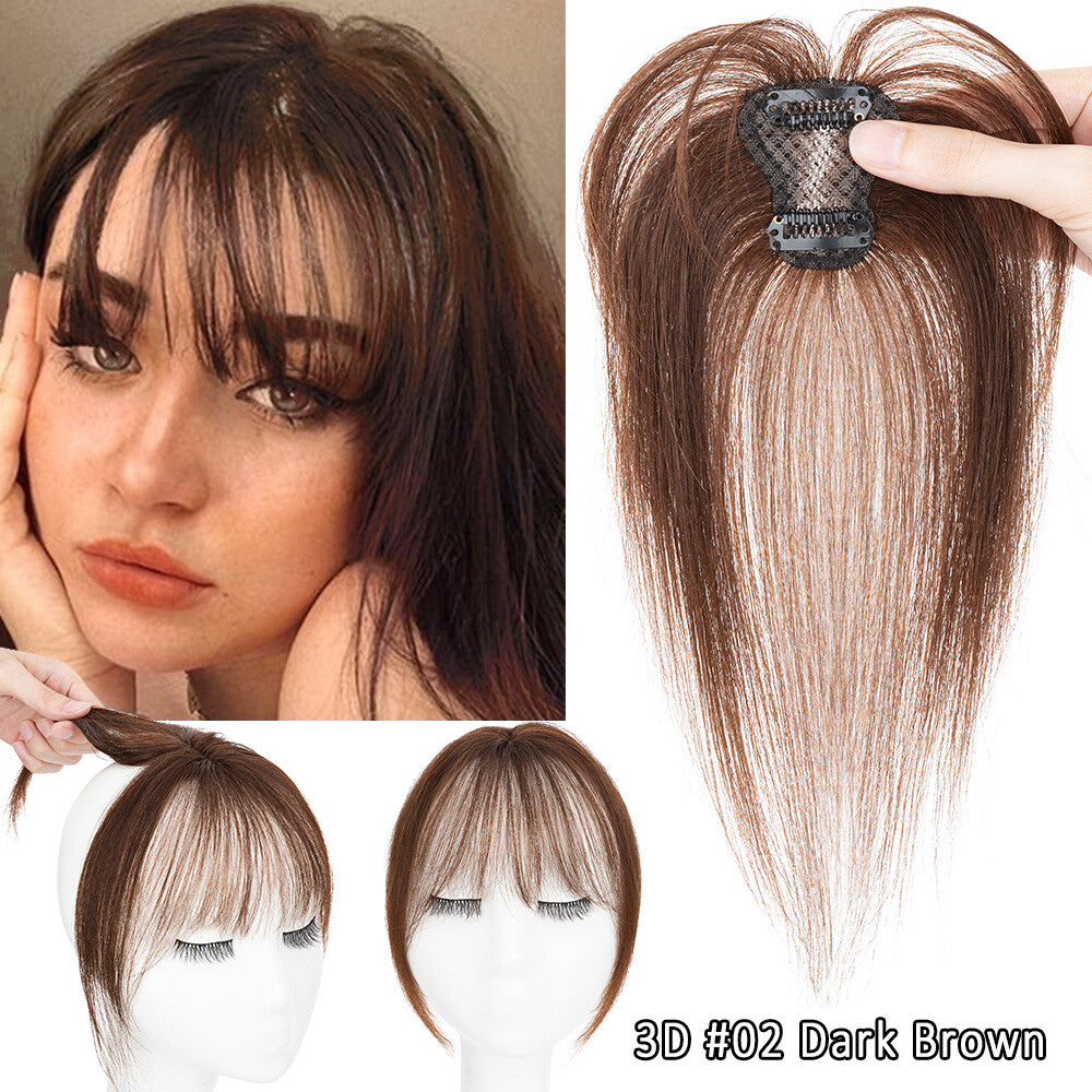 Clip-In Human Hair Bangs Extensions - Thick, Wispy, French & Air Styles