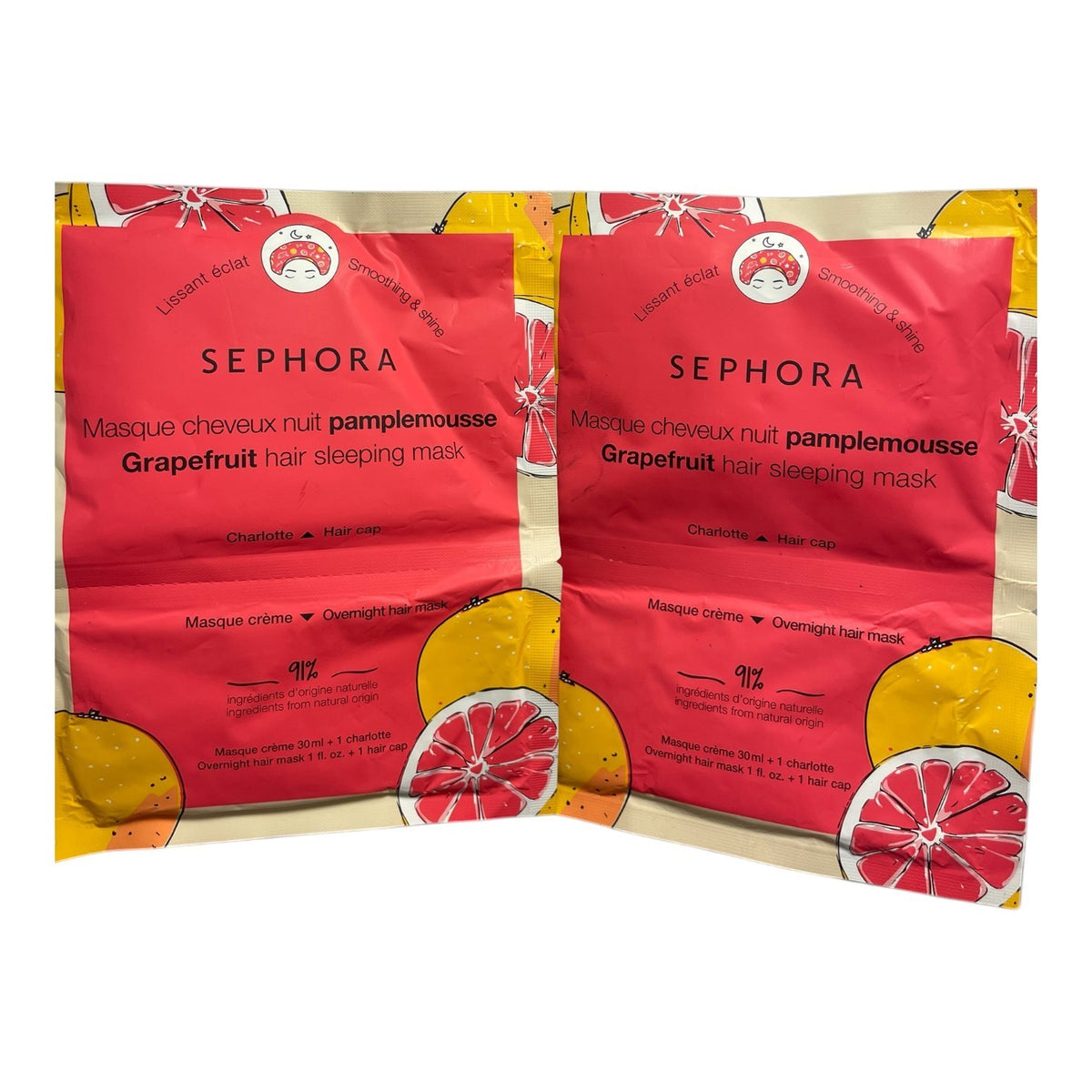 Grapefruit Hair Sleeping Mask 30ml - Set of 2