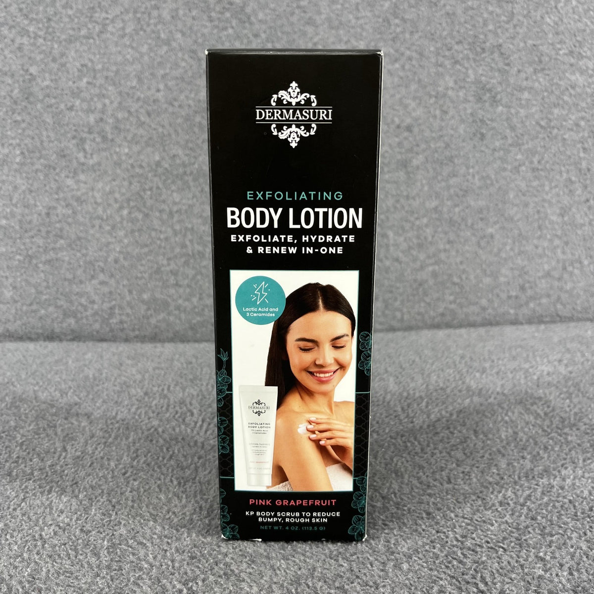 Dermasuri Exfoliating Body Lotion Grapefruit KP Scrub-reduce Bumpy