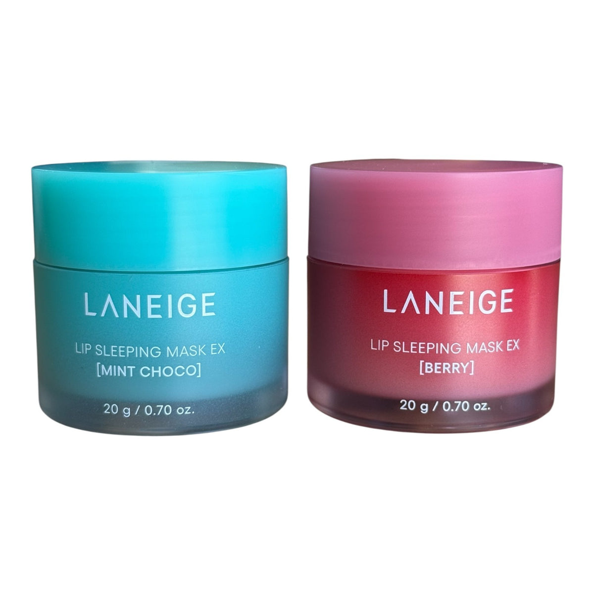 Hydrating Lip Sleeping Mask with Berry & Mint Choco - Deep Moisturizer, 2-Pack