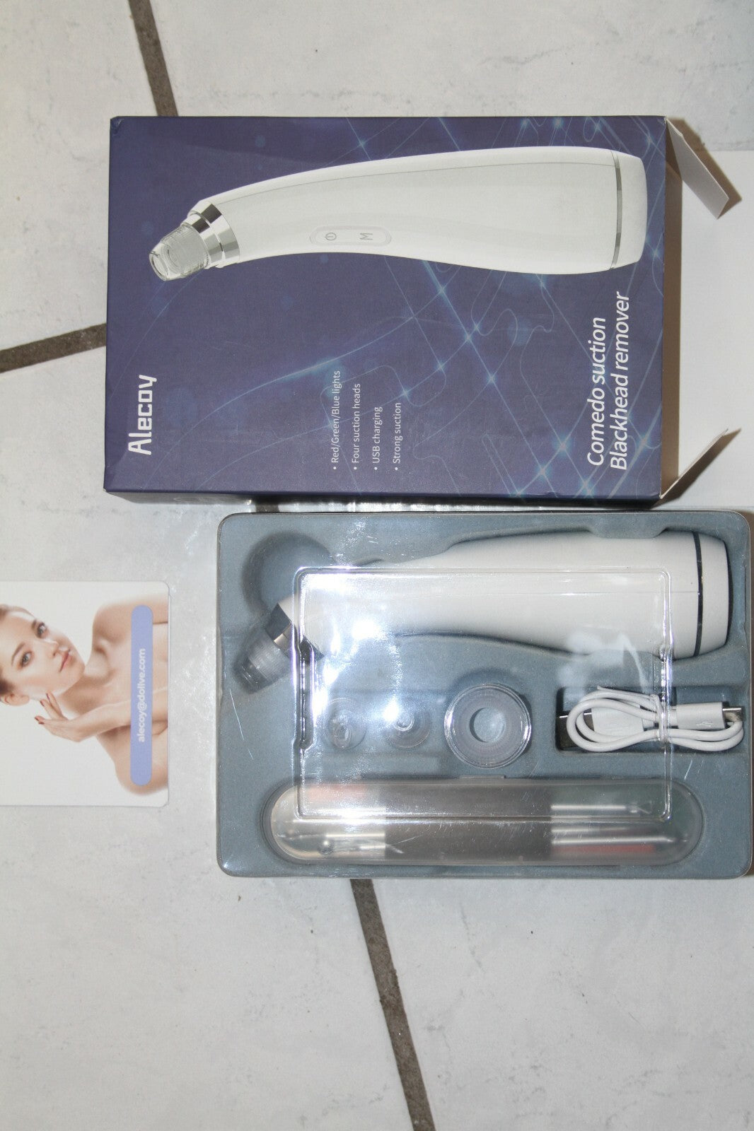 Blackhead Remover Comedo Suction Device with USB Charging