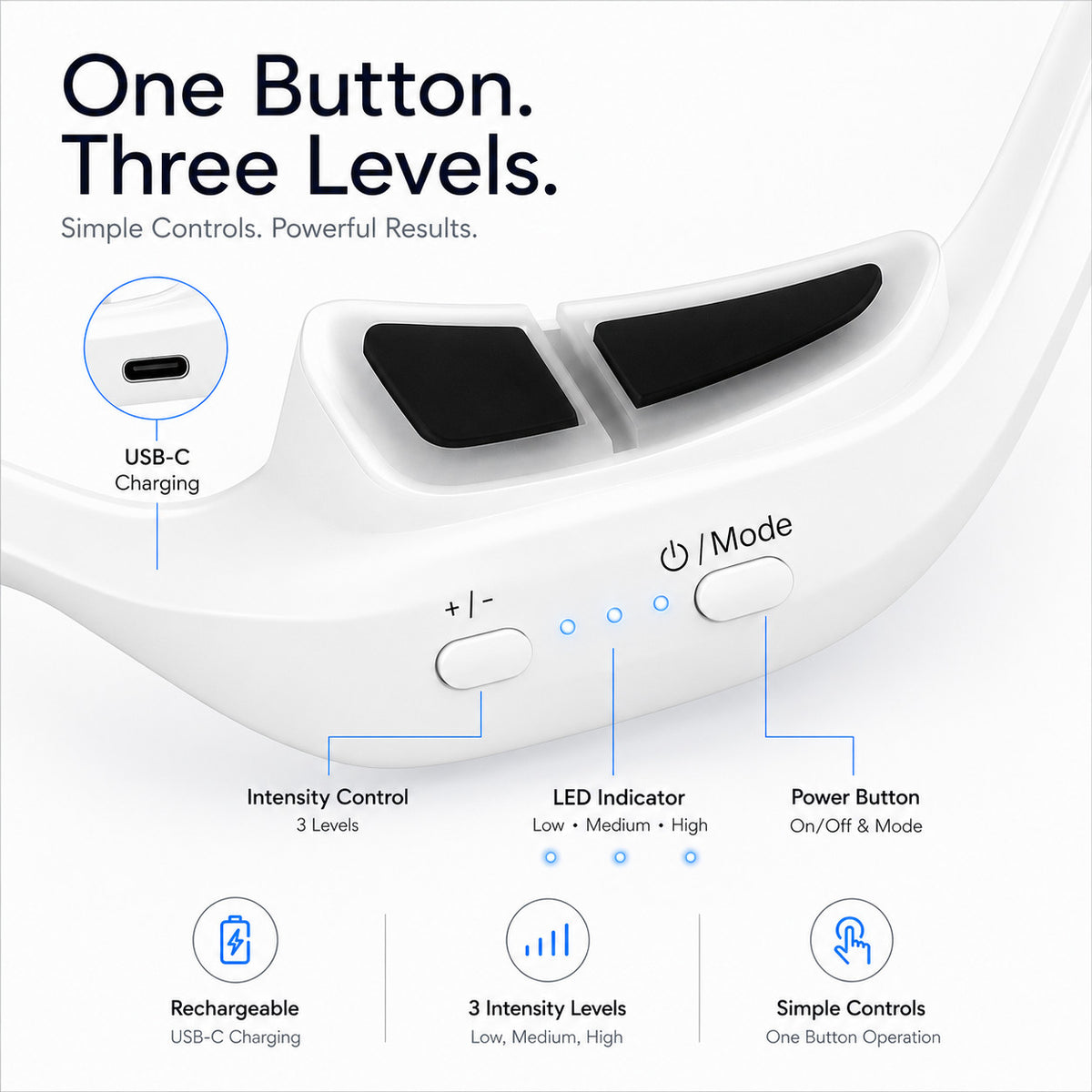 Red Light Therapy Eye Massager Device for Puffiness Bags Relaxation