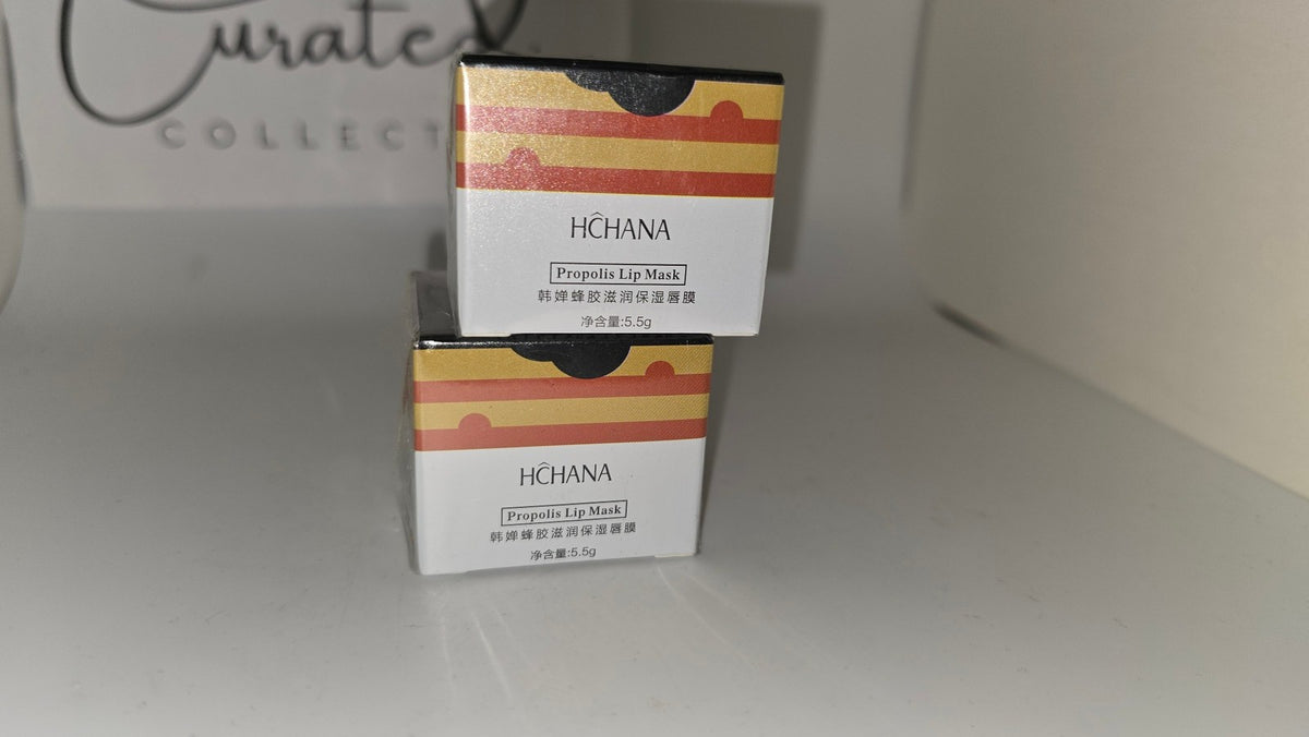 Moisturizing Lip Mask Set with Honey & Propolis - 2 Pack, 5.5g Each