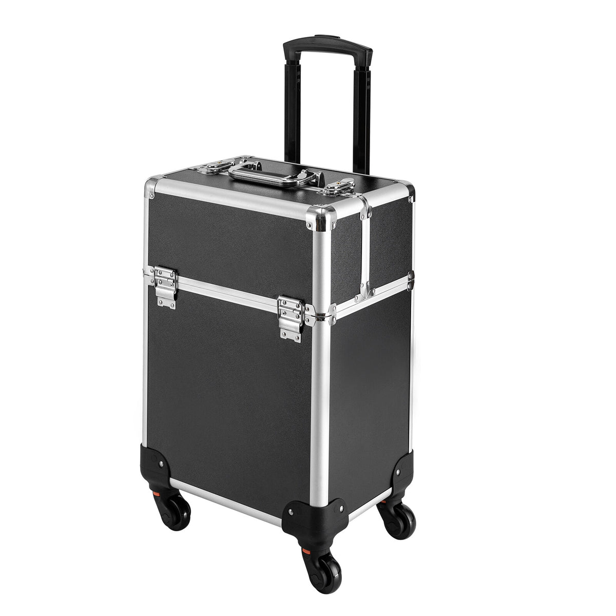 Travel Makeup Case with Wheels & Multiple Layers – Portable Cosmetic Organizer