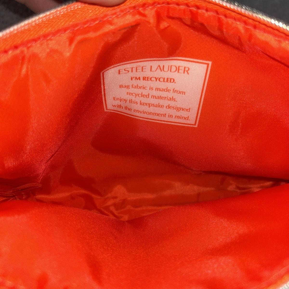 Estée Lauder Floral Makeup Cosmetic Travel Bag - Zip Pouch for Beauty