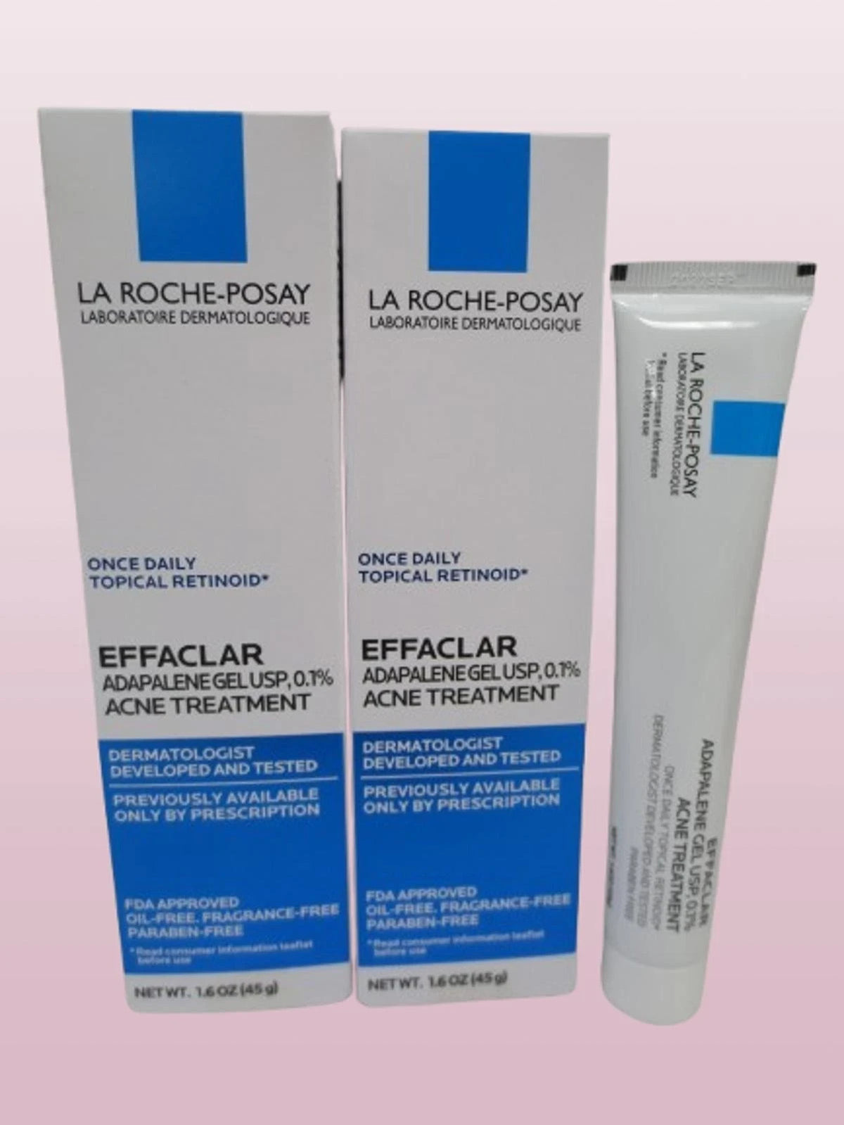 Acne Spot Treatment 0.1% - La Roche-Posay Effaclar 1.6 oz, 2 Pack
