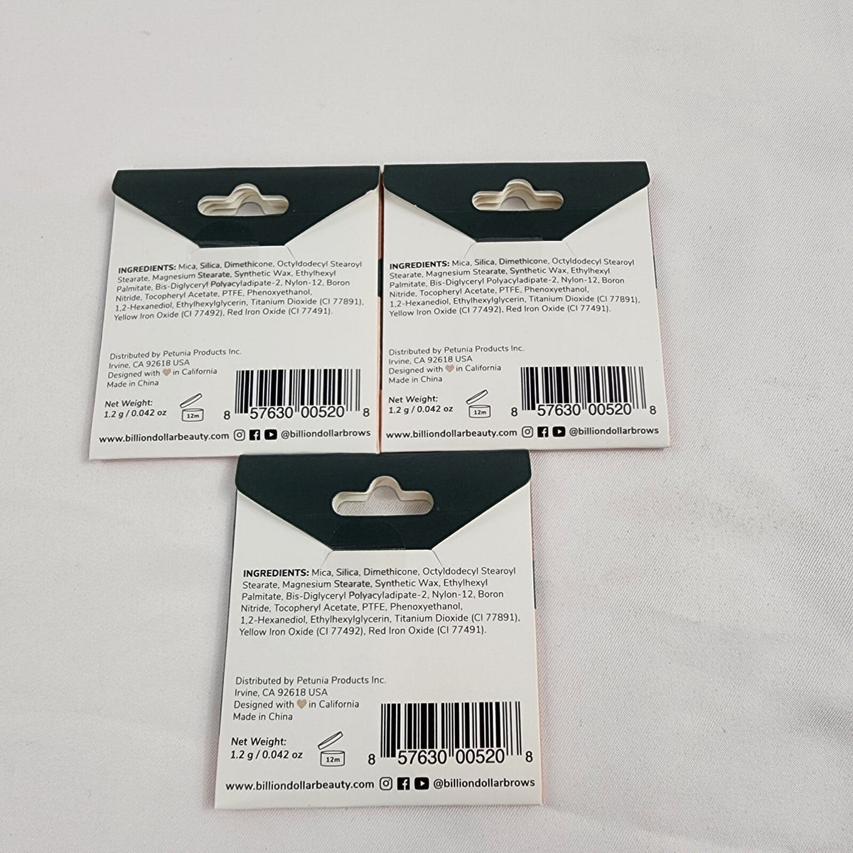 3 Pack Honey Eyeshadow Palette - 1.2g Each, Bright Natural Look