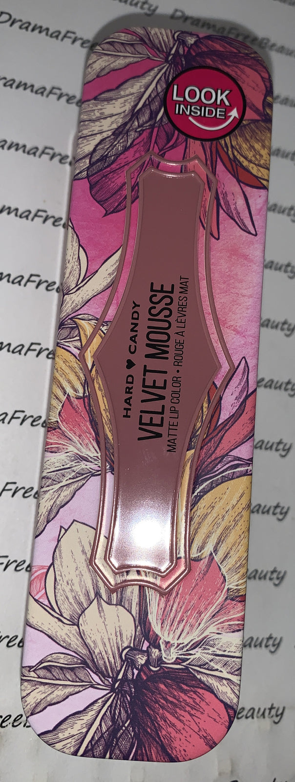 Hard Candy Velvet Mousse Liquid Matte Lip Color 1217 Forget Me Not - Lipstick in Metal Tin