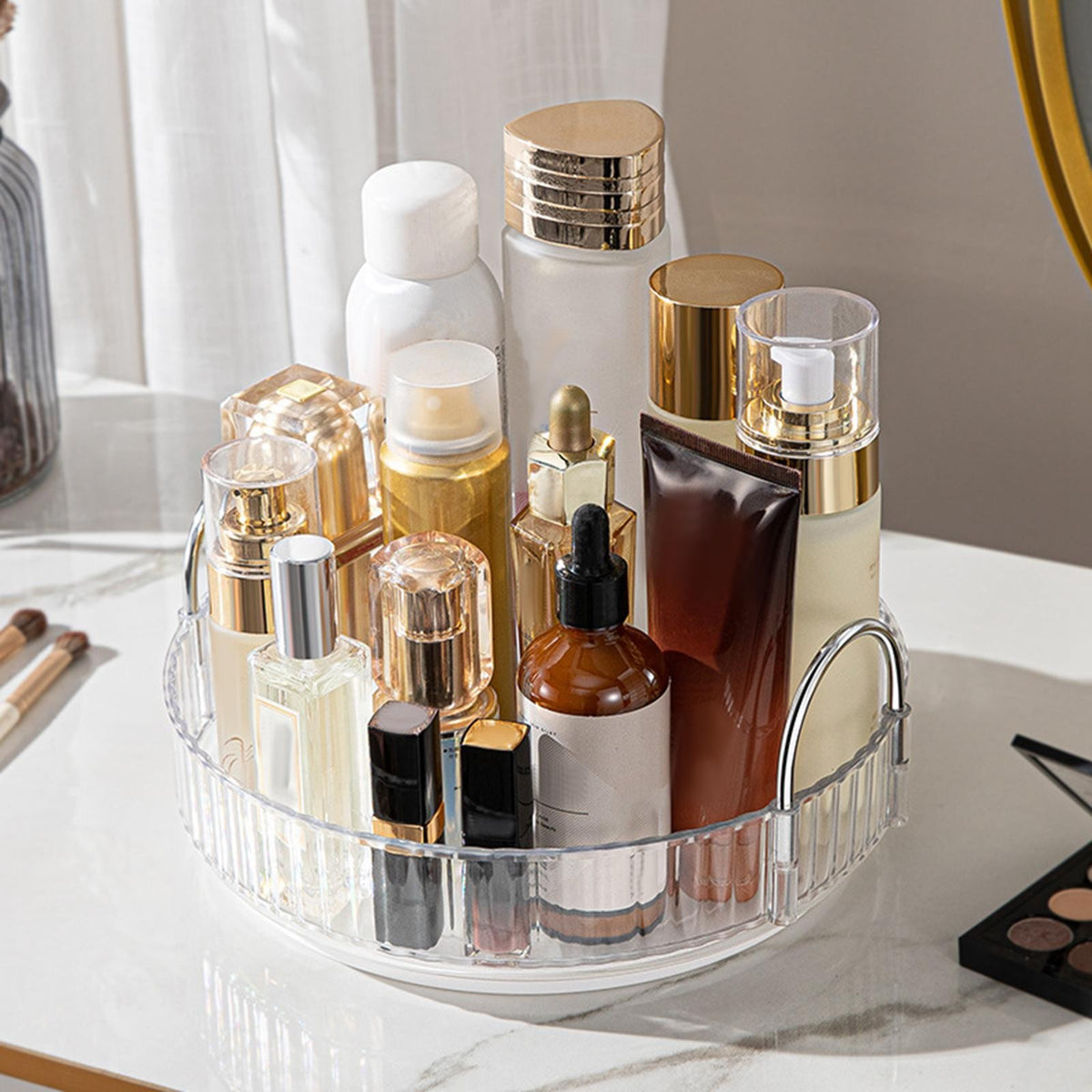 Makeup Storage Organizer 1 Layer Fruit Tray for Vanity Countertop