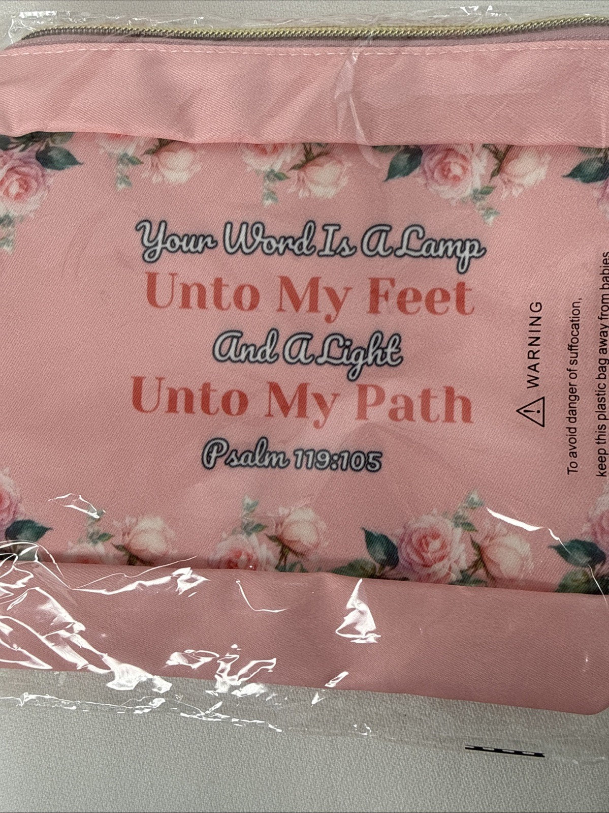2 Pack Sealed Christian Biblical Makeup Bags - Religious Gift