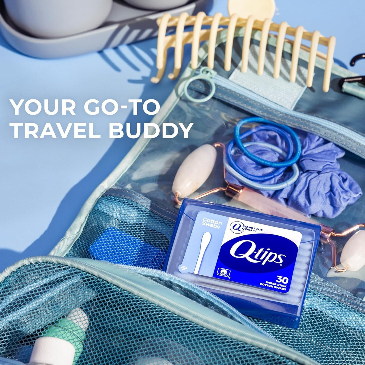 Travel Pack Cotton Swabs - Soft, Precise Makeup & Personal Care