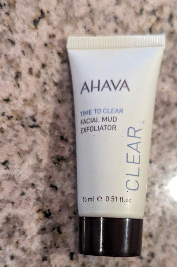 AHAVA: Time to Clear Facial Mud Exfoliator - 0.51 fl oz Travel size