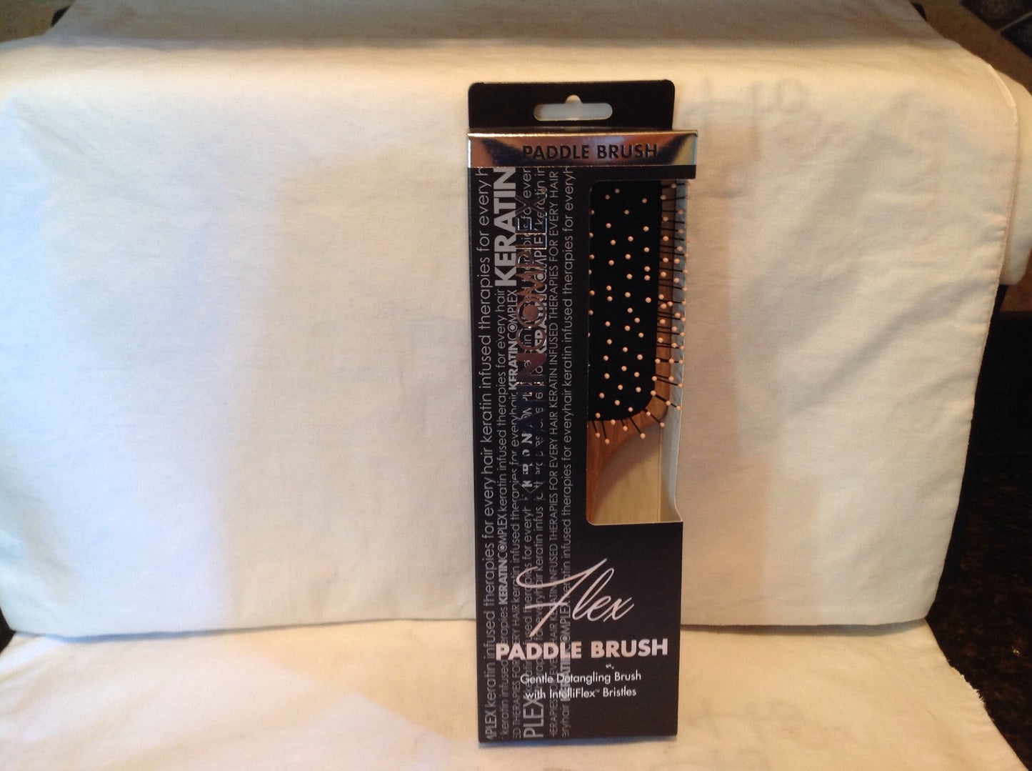 Keratin Complex Detangling Paddle Hairbrush - Gentle Styling Tool