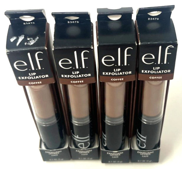 Set of 4 ELF Lip Exfoliators Coffee Flavor - Lip Care & Smoothening
