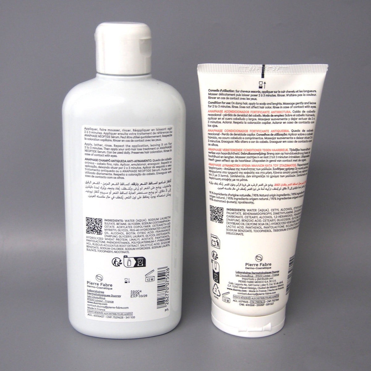 Ducray Anaphase+ Hair Loss Shampoo & Conditioner Set 400ml+200ml