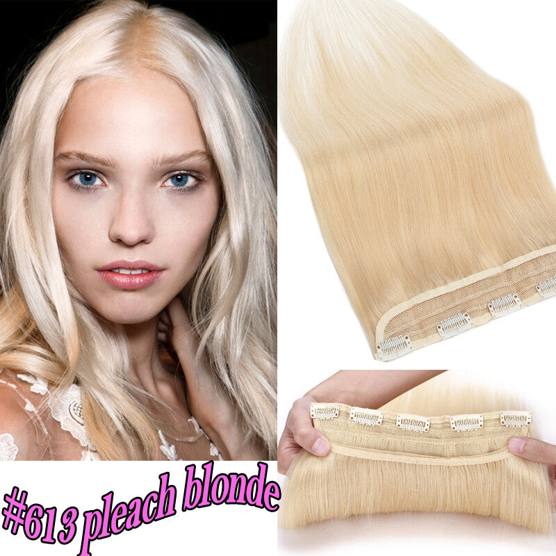 Clip-In Human Hair Extensions Thick & Full Head - Straight or Wavy